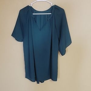 Hunter Green loose blouse
